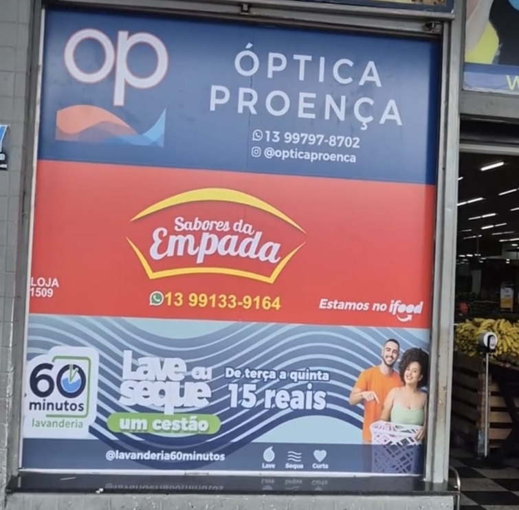 Painel de lojas — Comunicação Visual