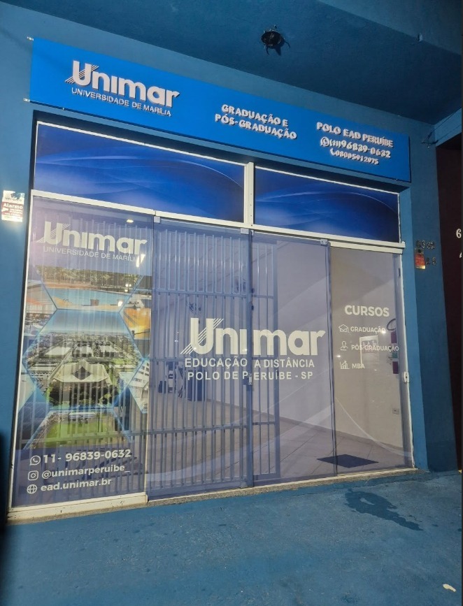 Fachada Unimar Peruíbe — Comunicação Visual